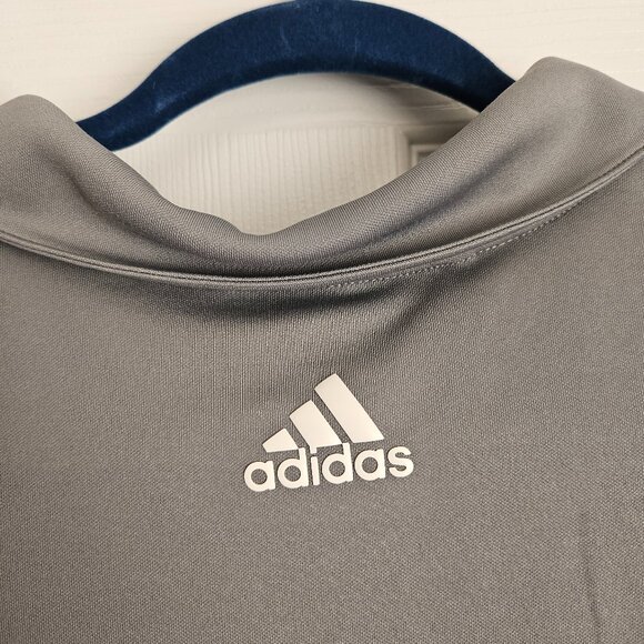 Grey Men's Adidas Golf Short Sleeve Polo with Buttons size L - Picture 10 of 10